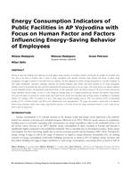 ICER16-03 — Energy Consumption Indicators of Public Facilities in AP Vojvodina with Focus on Human Factor and Factors Influencing Energy-Saving Behavior of Employees