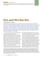 Building Sciences: Hot and Wet But Dry