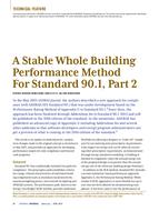 A Stable Whole Building Performance Method for Standard 90.1, Part 2