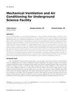 ST-16-C015 — Mechanical Ventilation and Air Conditioning for Underground Science Facility