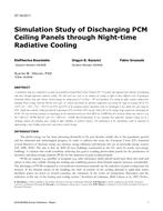 ST-16-C011 — Simulation Study of Discharging PCM Ceiling Panels through Night-time Radiative Cooling