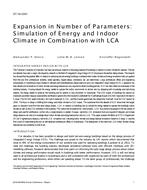 ST-16-C061 — Expansion in Number of Parameters: Simulation of Energy and Indoor Climate in Combination with LCA