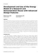 ST-16-C030 — Development and Use of the Energy Model of a Research and Demonstration House with Advanced Design Features