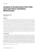 ST-16-C004 — Analysis of Contaminant Flow Path and Laboratory Ventilation Effectiveness