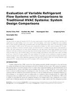 ST-16-C068 — Evaluation of Variable Refrigerant Flow Systems with Comparisons to Traditional HVAC Systems: System Design Comparisons