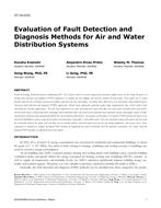 ST-16-C023 — Evaluation of Fault Detection and Diagnosis Methods for Air and Water Distribution Systems