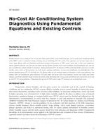 ST-16-C021 — No-Cost Air-Conditioning System Diagnostics Using Fundamental Equations and Existing Controls