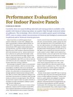 IEQ Applications: Performance Evaluation for Indoor Passive Panels