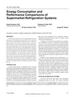 AT-15-012 (RP-1484) — Energy Consumption and Performance Comparisons of Supermarket Refrigeration Systems