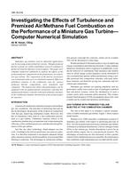 OR-16-016 — Investigating the Effects of Turbulence and Premixed Air/Methane Fuel Combustion on the Performance of a Miniature Gas TurbineÃ¢Â€Â”Computer Numerical Simulation