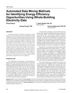 OR-16-033 — Automated Data Mining Methods for Identifying Energy Efficiency Opportunities Using Whole-Building Electricity Data
