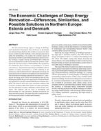 OR-16-005 — The Economic Challenges of Deep Energy RenovationÃ¢Â€Â”Differences, Similarities, and Possible Solutions in Northern Europe: Estonia and Denmark