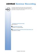 Seminar 60 — BIM and HVAC System Design