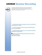 Seminar 55 — System Efficiency Impacts of Low-GWP Refrigerants: Is This Our Fall from Grace?