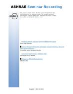 Seminar 43 — Lubrication Effects Beyond the Compressor