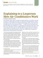Engineer's Notebook:  Explaining to a Layperson How Air Conditioners Work