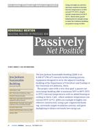 Passively Net Positive