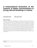 A Computational Evaluation of the Impacts of Radon Concentrations in Energy Retrofit Buildings in Ireland