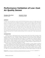 Performance Validation of Low–Cost Air Quality Sensor