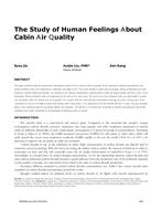 The Study of Human Feelings about Cabin Air Quality