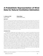 A Probabilistic Representation of Wind Data for Natural Ventilation Estimation
