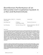 Disinfection Performance of an Ultraviolet Coil Irradiation System in a Hot and Humid Climate
