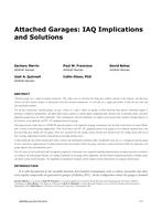 Attached Garages: IAQ Implications and Solutions