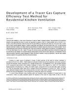 Development of a Tracer Gas Capture Efficiency Test Method for Residential Kitchen Ventilation
