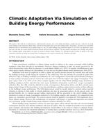 Climatic Adaptation via Simulation of Building Energy Performance