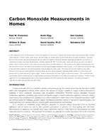 Carbon Monoxide Measurements in Homes