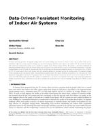 Data-Driven Persistent Monitoring of Indoor Air Systems