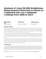 Analyses of About 90,000 Airtightness Measurements Performed in France on Residential and Non-Residential Buildings from 2008 to 2014