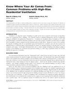 Know Where Your Air Comes From: Common Problems with High-Rise Residential Ventilation