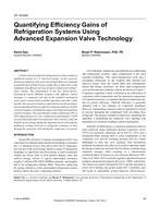 ST-16-009 — Quantifying Efficiency Gains of Refrigeration Systems Using Advanced Expansion Valve Technology