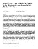 Development of a Model for the Prediction of Indoor Climate to Enhance Design Tasks in Southern Climates