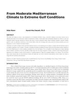 From Moderate Mediterranean Climate to Extreme Gulf Conditions