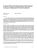 Energy Efficient Building Design Optimization Using an Underground Thermal Labyrinth