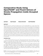 Comparative Study Using OpenFOAMA? and Fluent Solvers of Smoke Propagation inside Occupied Spaces