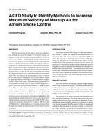 ST-16-002 (RP-1600) — A CFD Study to Identify Methods to Increase Maximum Velocity of Makeup Air for Atrium Smoke Control
