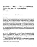 Optimized Design of Outdoor Cooling Systems for Open Areas in Hot Climate