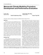 ST-16-019 (RP-1561) — Mesoscale Climate Modeling Procedure Development and Performance Evaluation