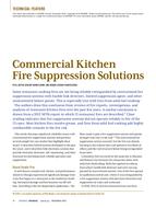 Commercial Kitchen Fire Suppression Solutions