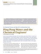 Building Sciences: Ping Pong Water and the Chemical Engineer