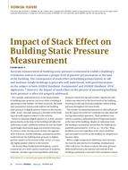 Impact of Stack Effect on Building Static Pressure Measurement