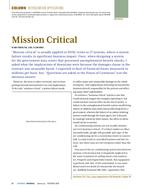 Refrigeration Applications:  Mission Critical
