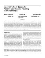 Innovative Roof Design for Passive Low-Income Housing in Western India