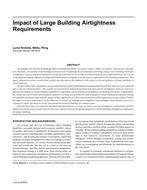 Impact of Large Building Airtightness Requirements