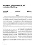Air Sealing Tight Commercial and Institutional Buildings