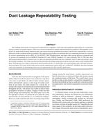 Duct Leakage Repeatability Testing