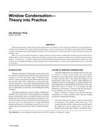 Window Condensation–Theory into Practice